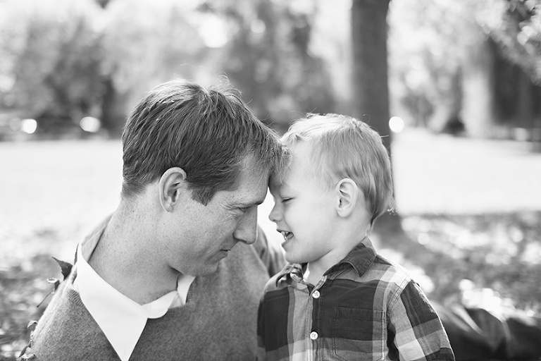 Father son black and white photography
