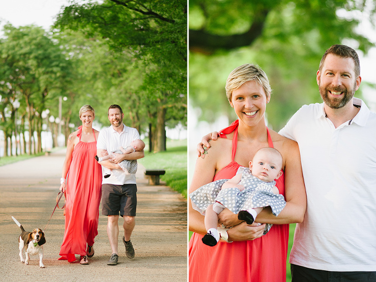summer family session by lakeside