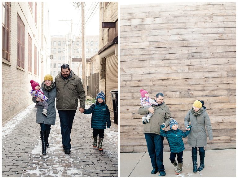 Great wintery Chicago family photos